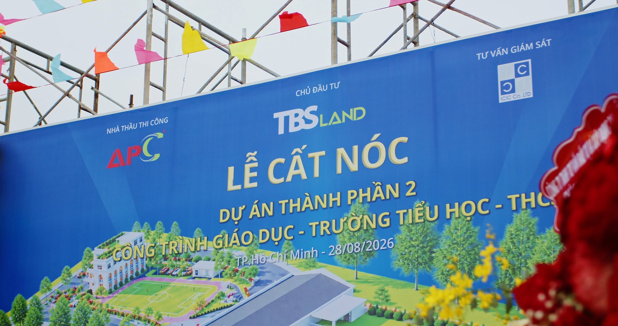 Topping-out Ceremony for the International K-12 School – Ho Guom Xanh Project